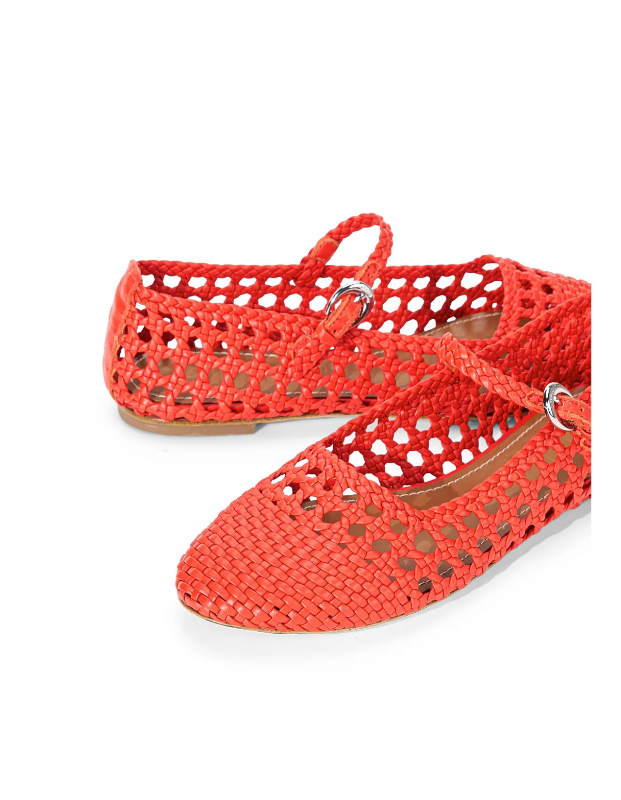 Nell Woven Mary Jane Flats