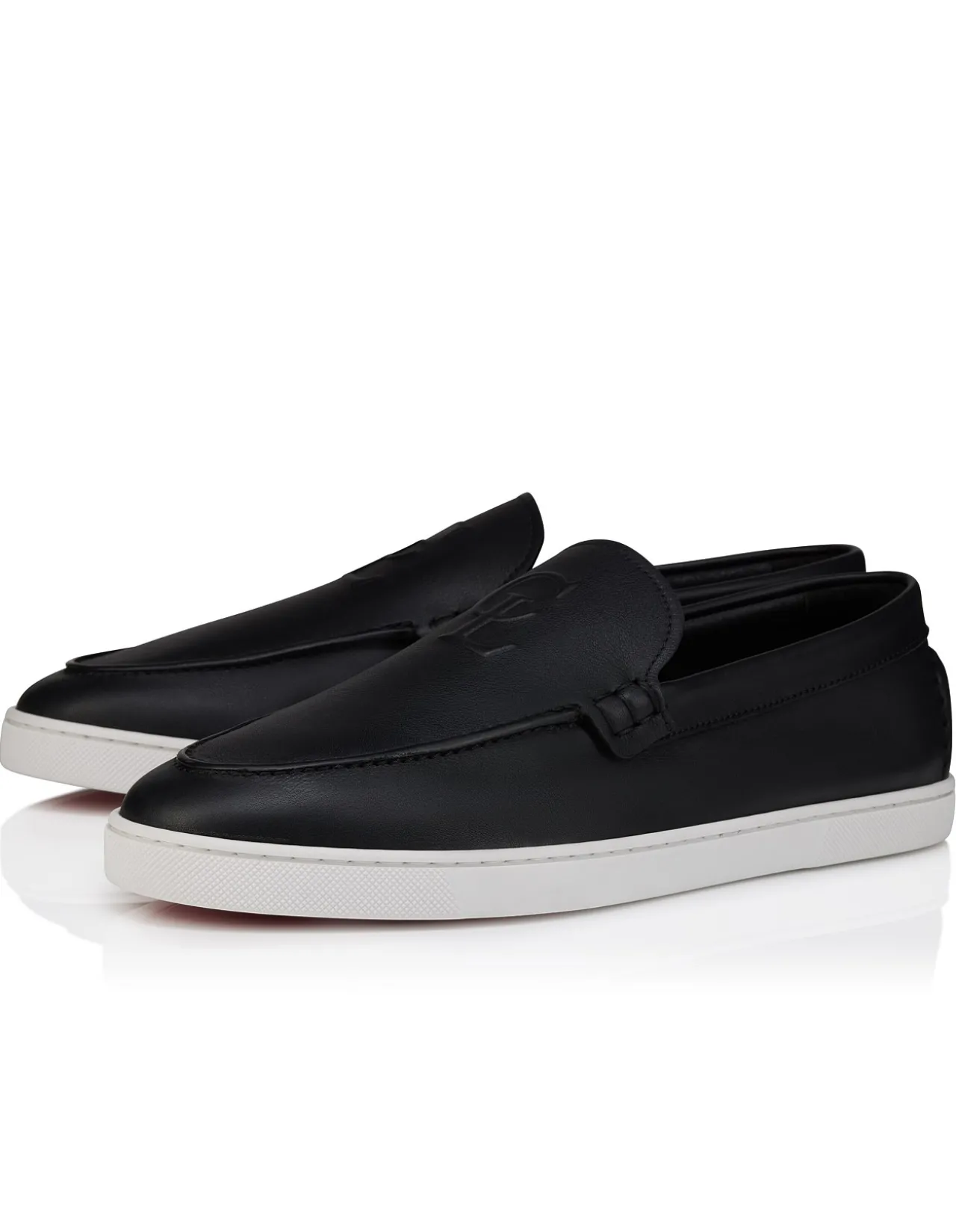 NEOCLBOAT FLAT CALF RETOURNE DS BLACK BOAT SHOES