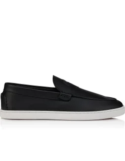 NEOCLBOAT FLAT CALF RETOURNE DS BLACK BOAT SHOES