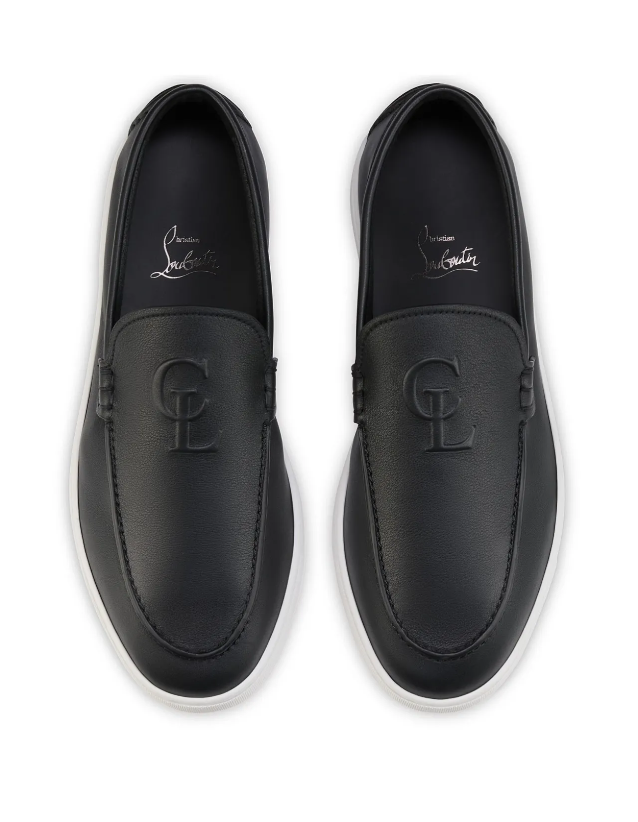 NEOCLBOAT FLAT CALF RETOURNE DS BLACK BOAT SHOES