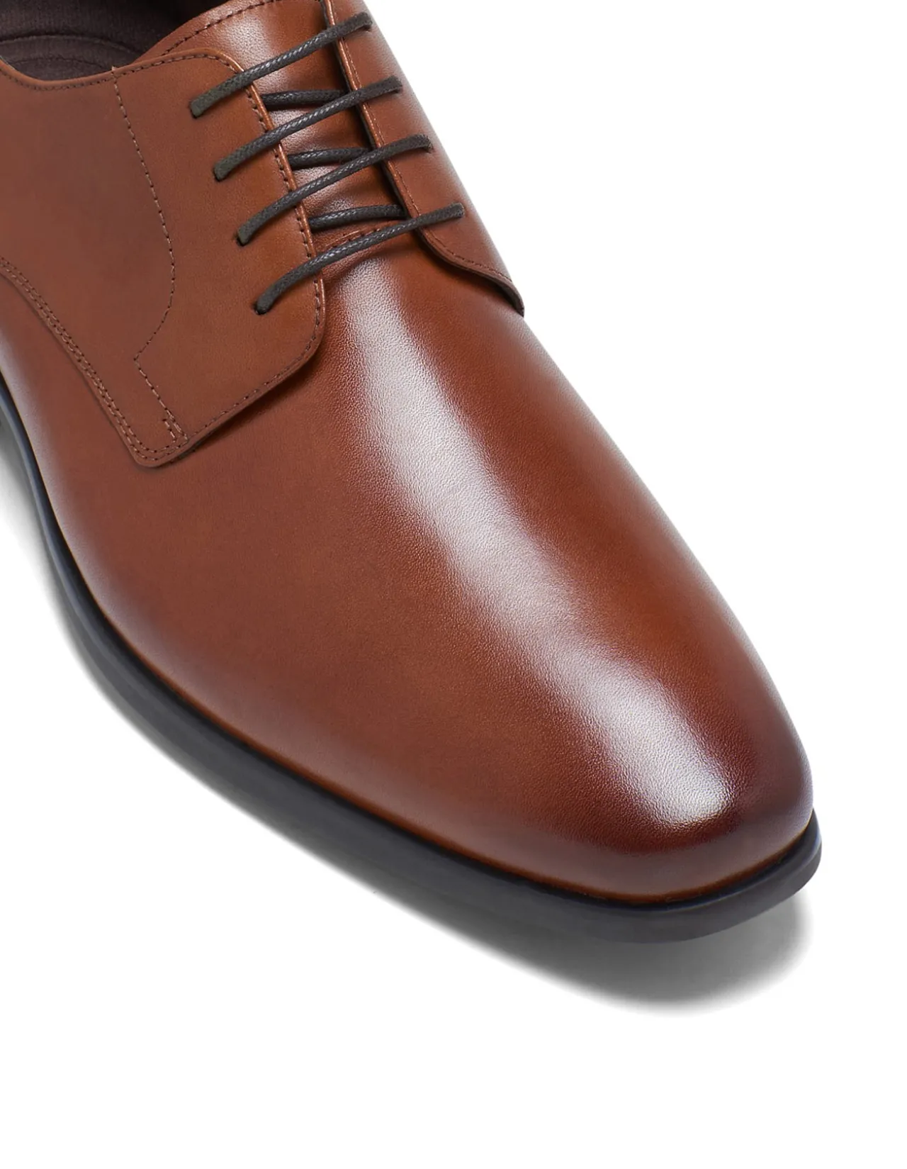 NERO LEATHER LACE-UP DERBY
