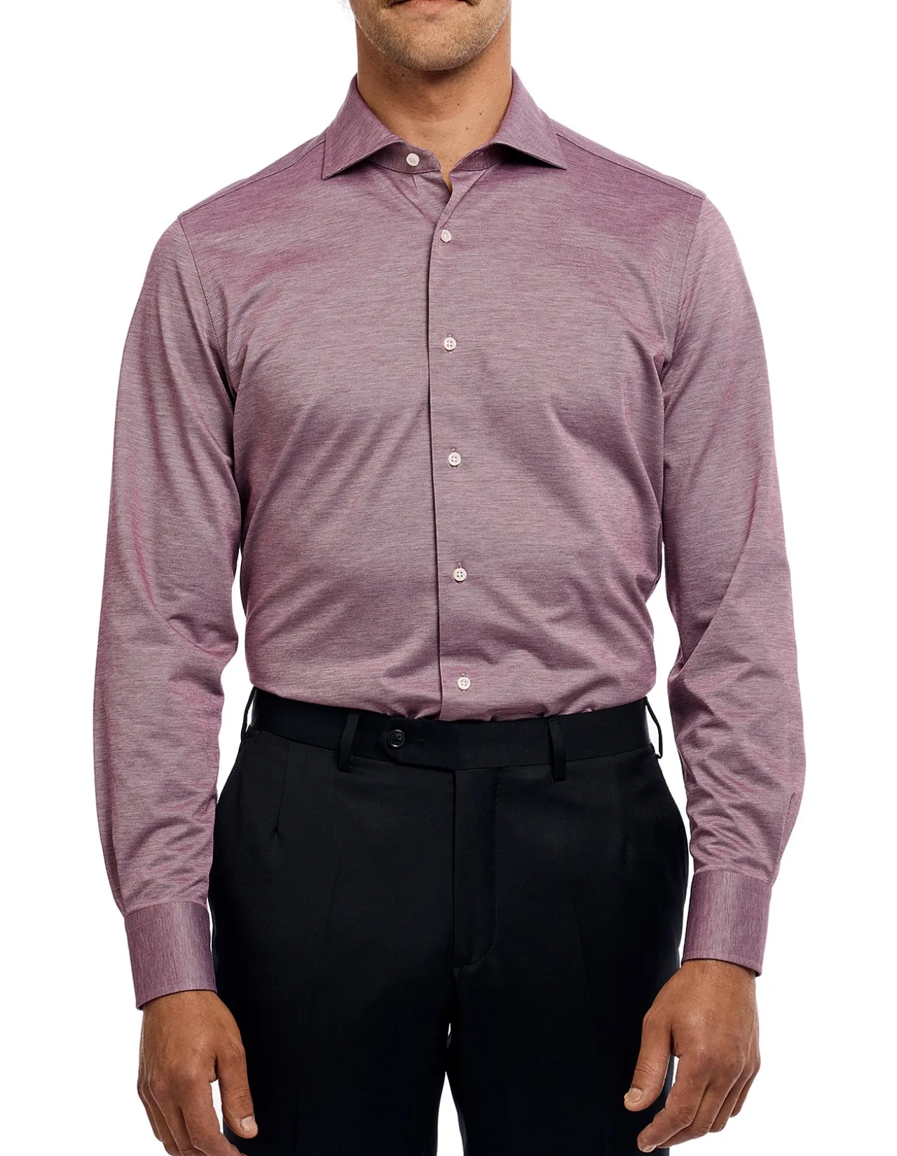 NIGEL - BURGUNDY BUSINESS SHIRT