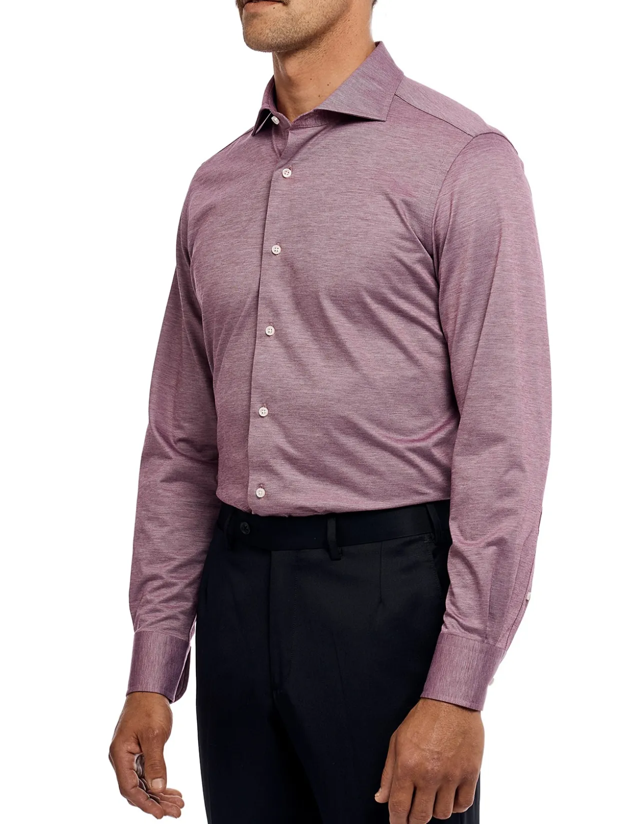 NIGEL - BURGUNDY BUSINESS SHIRT