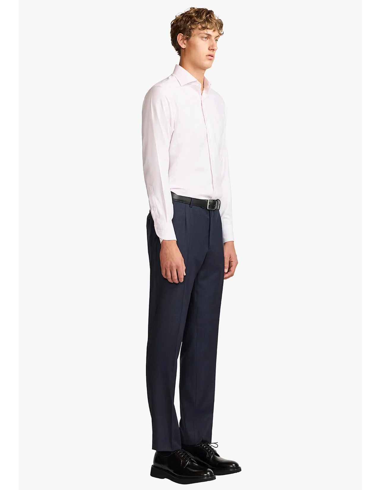 NIGEL FORMAL SHIRT - PINK TWILL