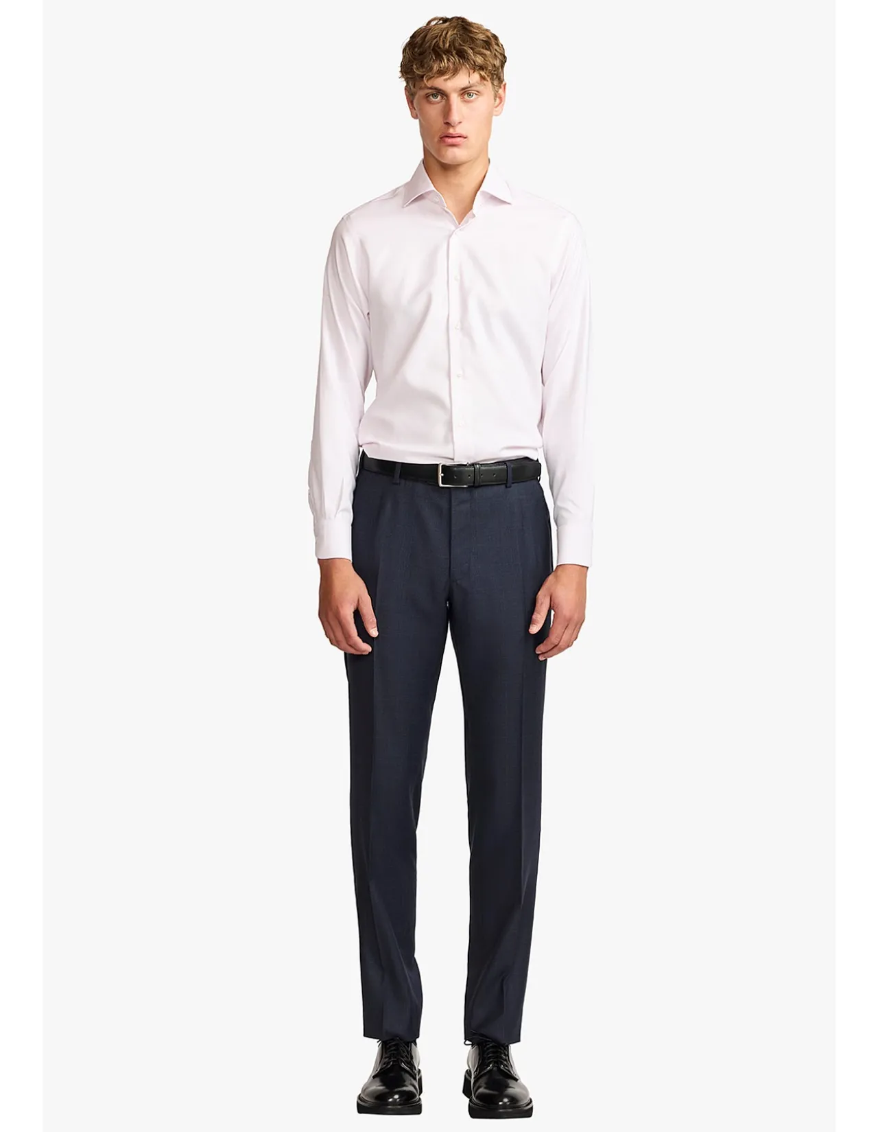 NIGEL FORMAL SHIRT - PINK TWILL