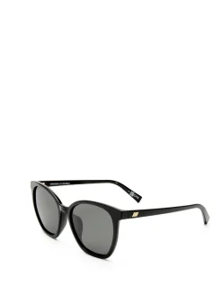 NIRVANA BLACK CAT-EYE SMOKE MONO POLARIZED SUNGLASSES