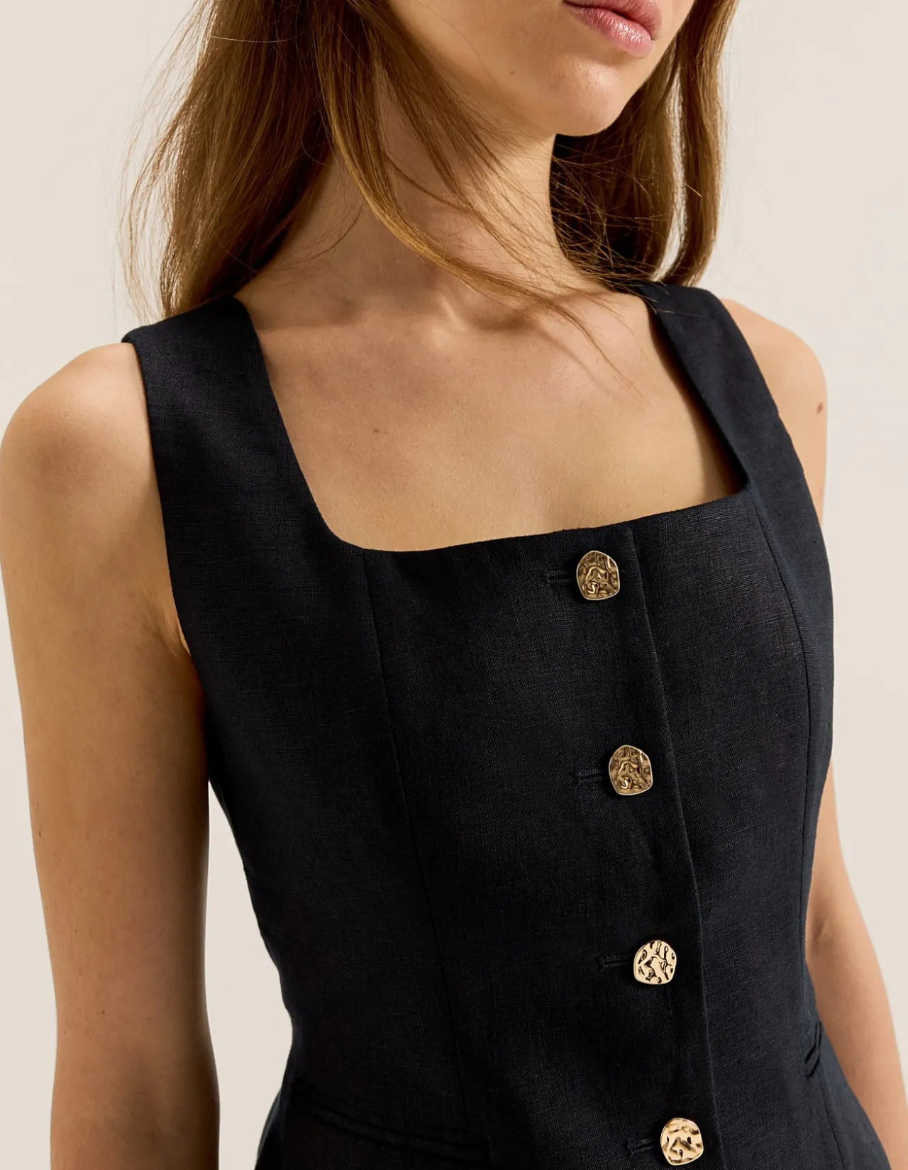 NORAH LINEN VEST