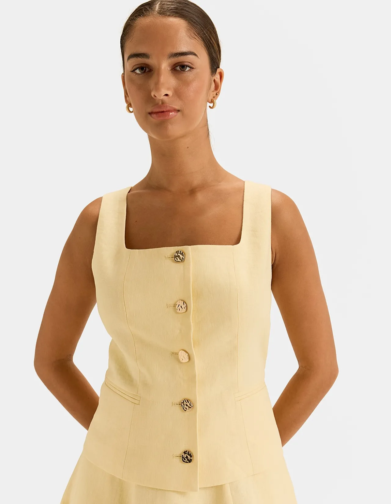 NORAH LINEN VEST