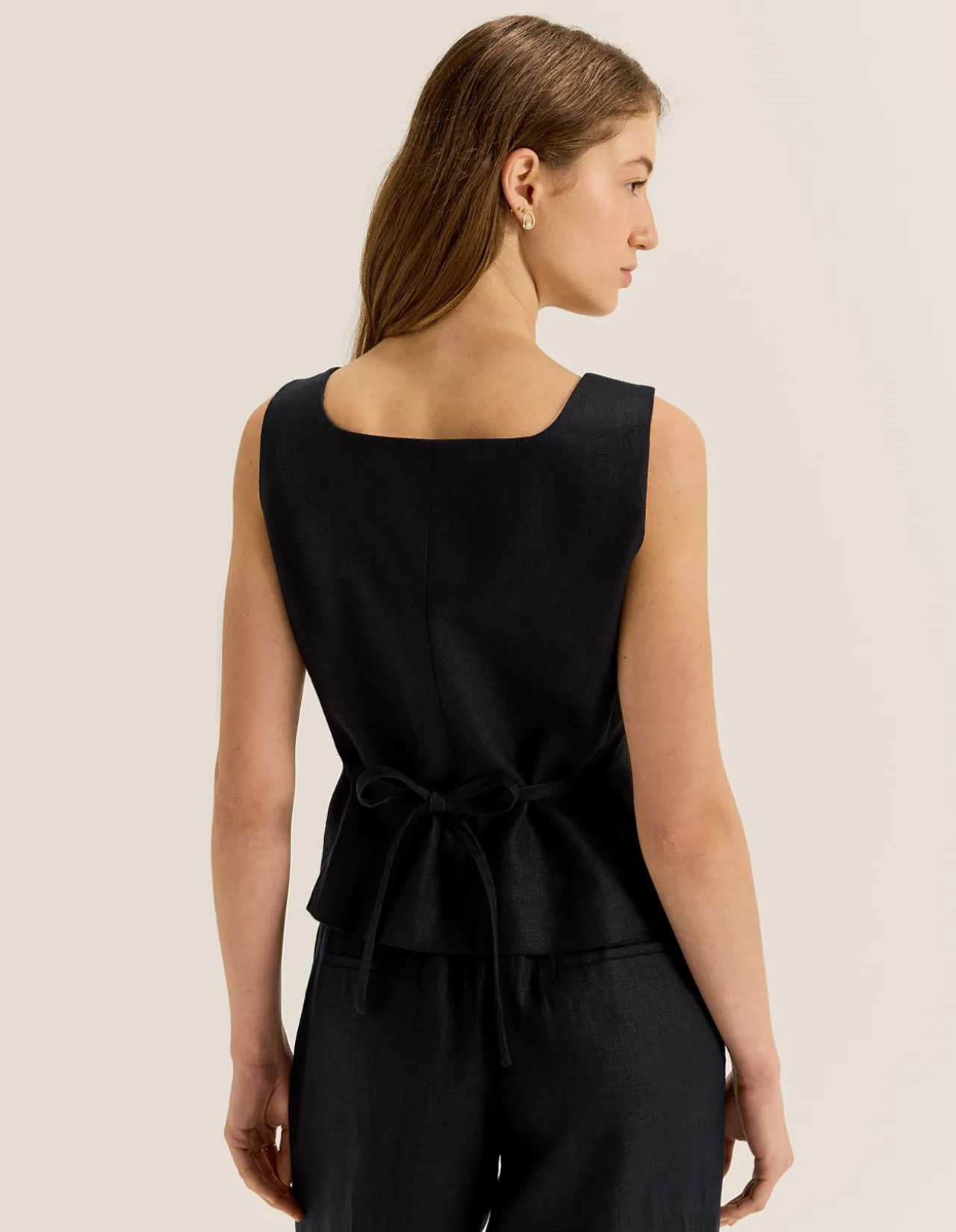 NORAH LINEN VEST