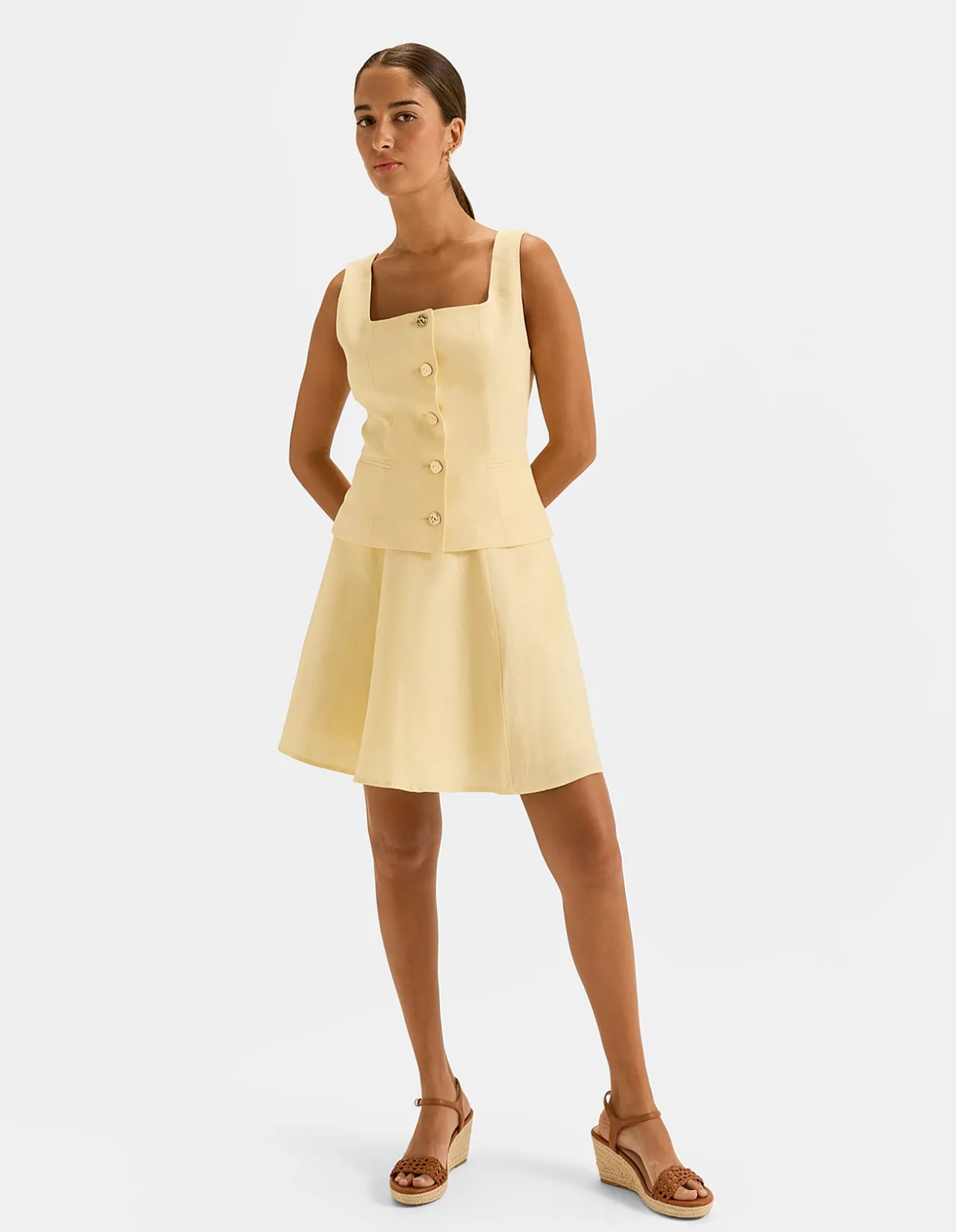 NORAH LINEN VEST