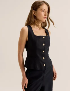 NORAH LINEN VEST