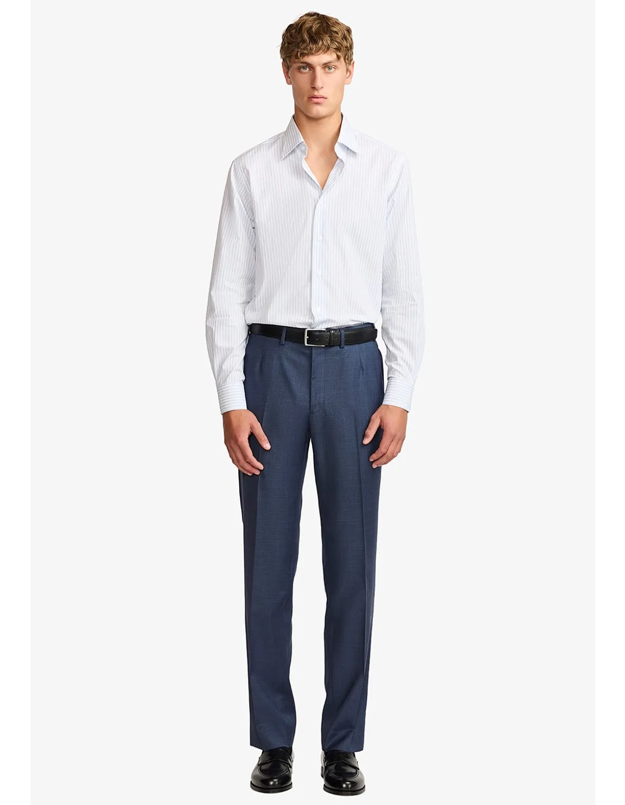 NORRIS FORMAL SHIRT - BLUE STRIPE