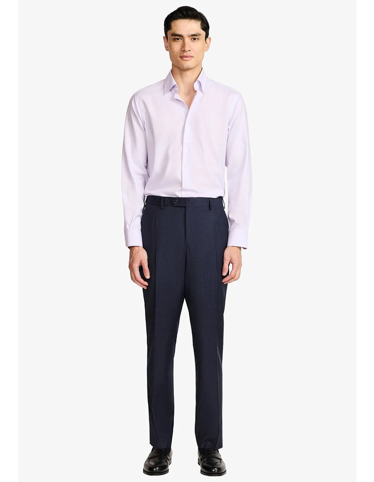 NORRIS FORMAL SHIRT - LILAC TWILL