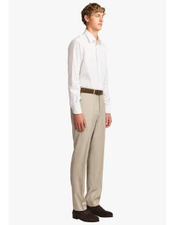NORRIS FORMAL SHIRT - BROWN STRIPE