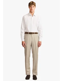 NORRIS FORMAL SHIRT - BROWN STRIPE