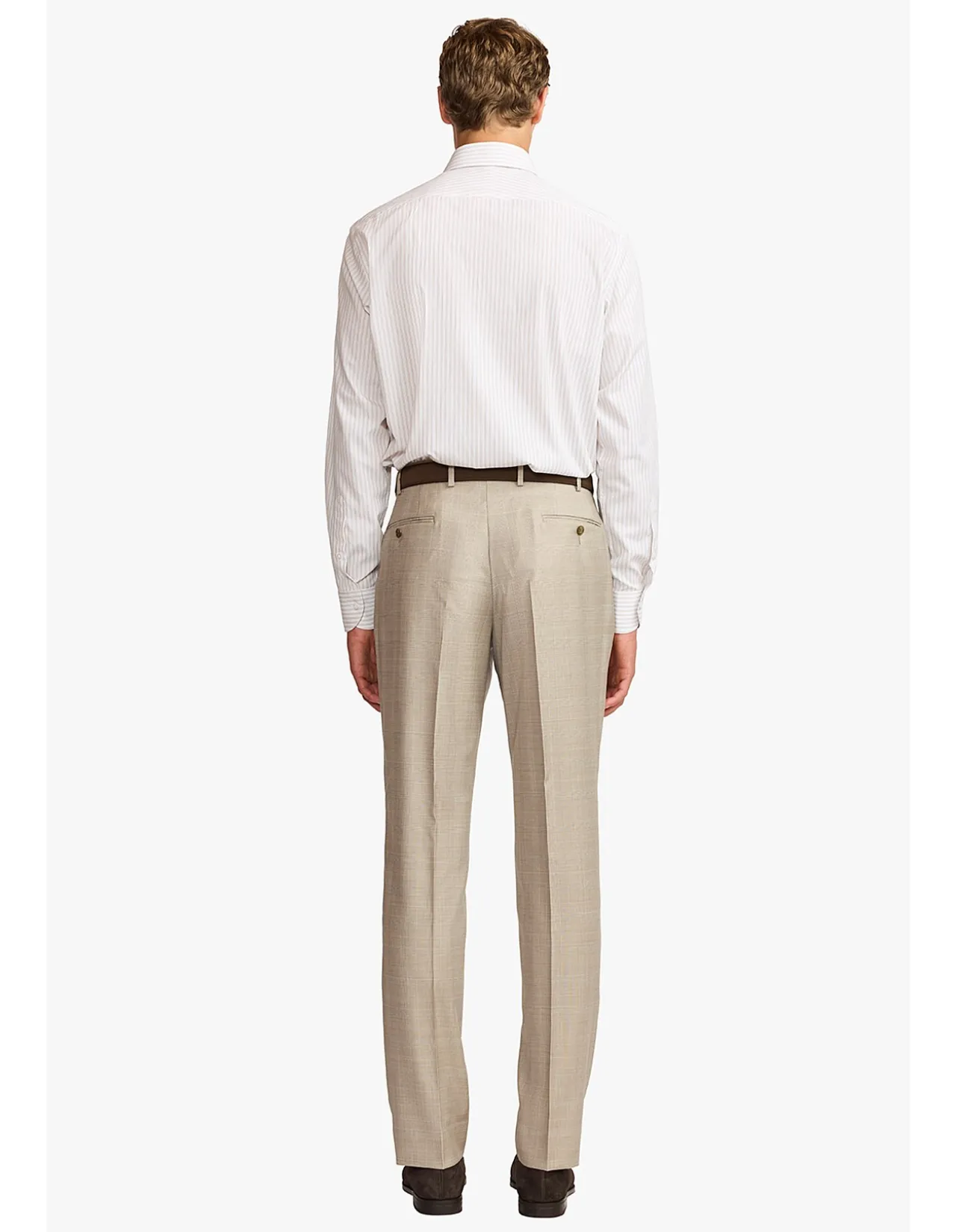 NORRIS FORMAL SHIRT - BROWN STRIPE