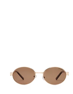NORWOOD GOLD OVAL SUNGLASSES