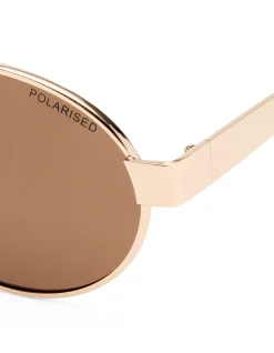 NORWOOD GOLD OVAL SUNGLASSES