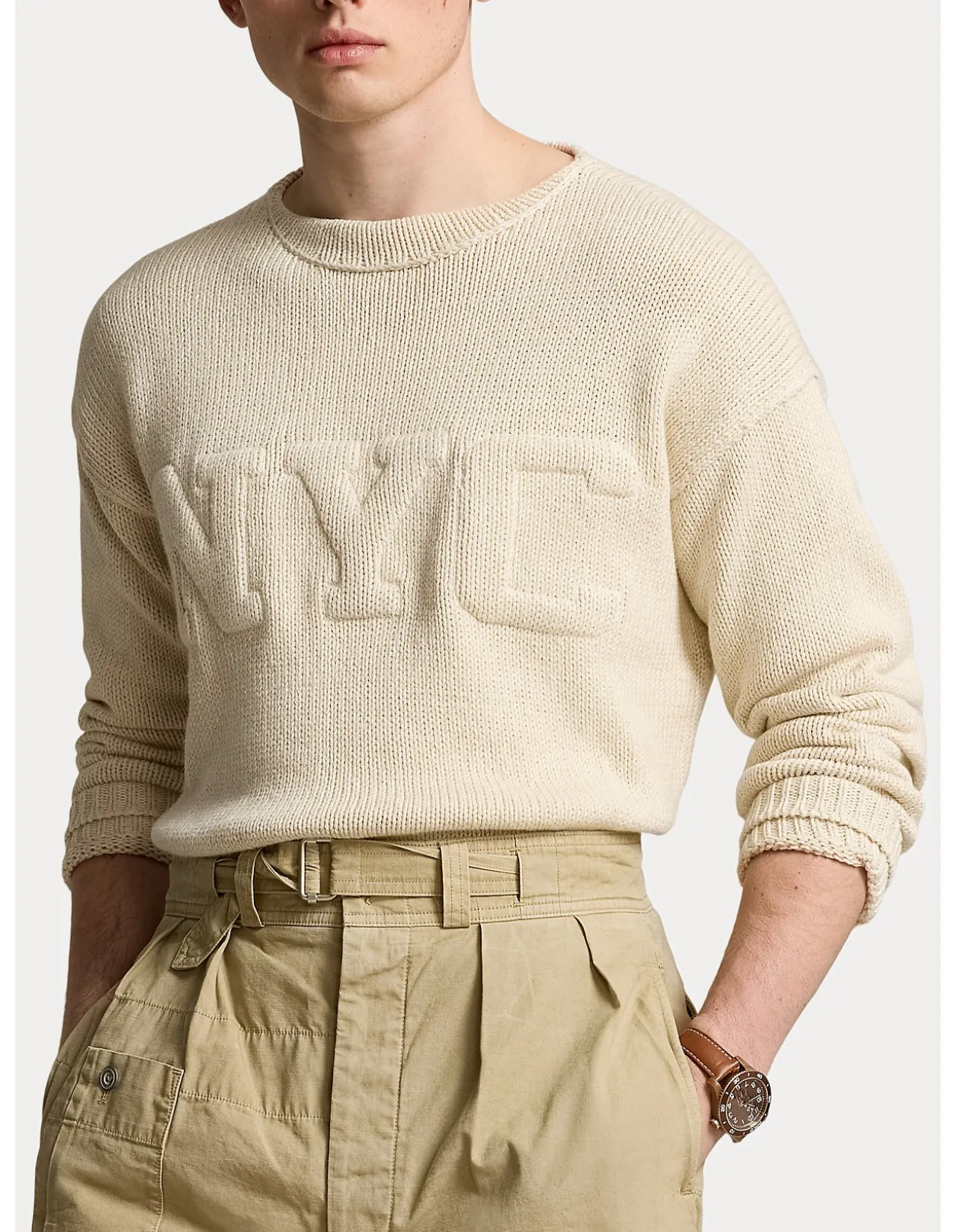 NYC Cotton-Linen Sweater