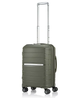 Oc2Lite 55cm Expandable Small Carry-On Suitcase Olive Green