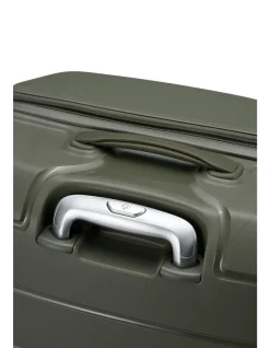 Oc2Lite 55cm Expandable Small Carry-On Suitcase Olive Green