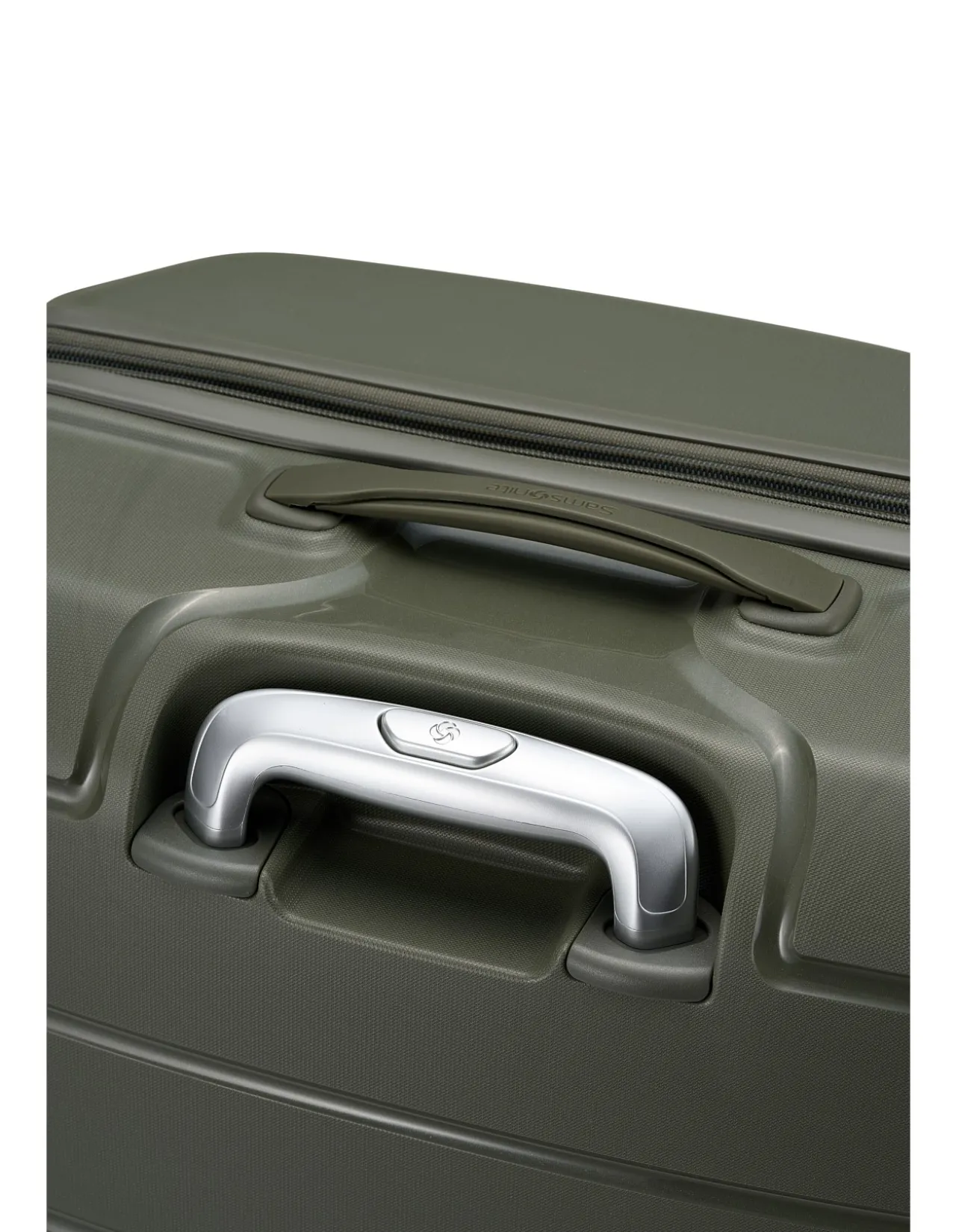 Oc2Lite 55cm Expandable Small Carry-On Suitcase Olive Green