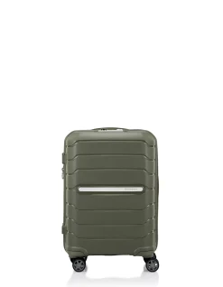 Oc2Lite 55cm Expandable Small Carry-On Suitcase Olive Green