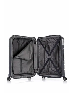 Oc2Lite 75cm Expandable Large Suitcase Black