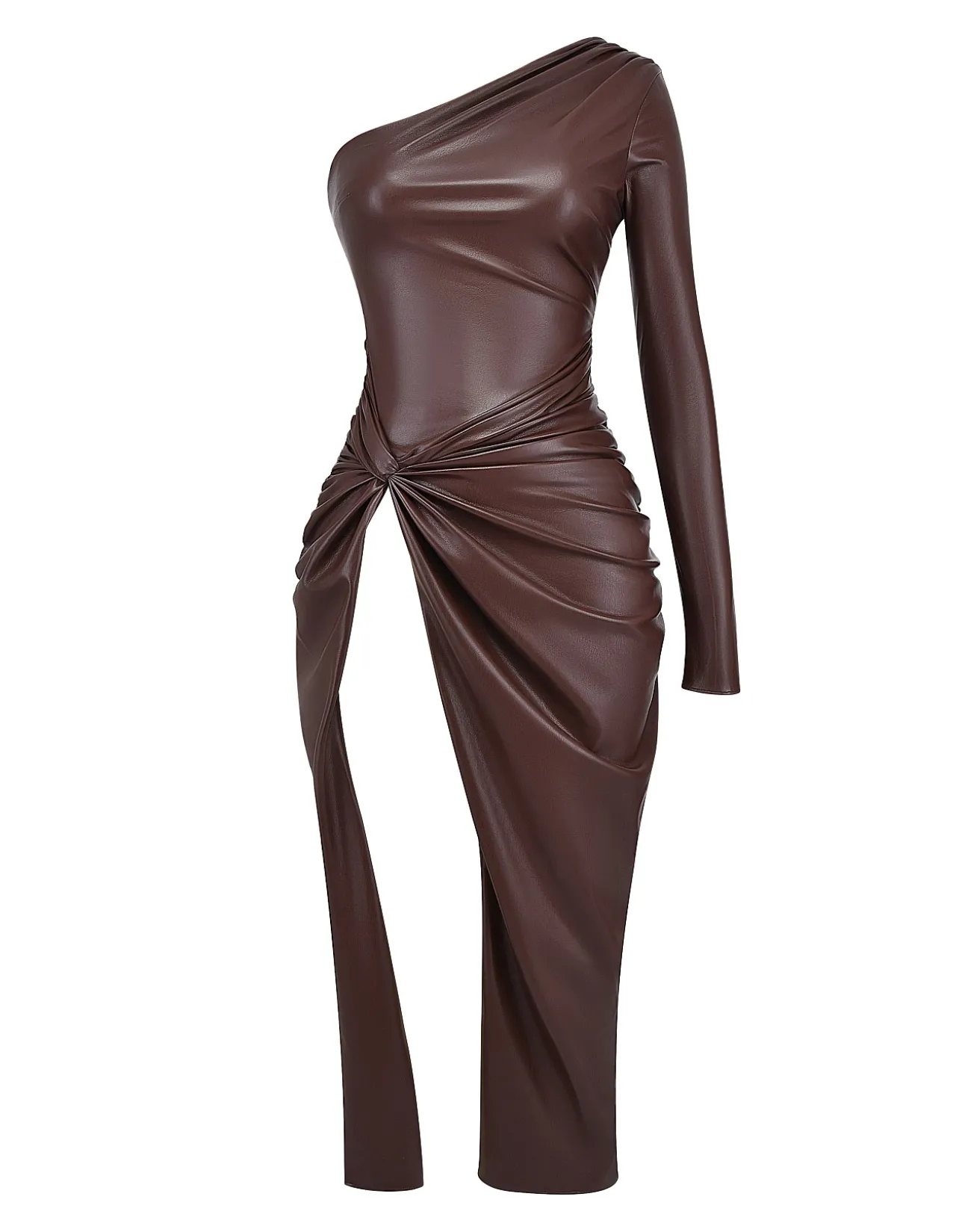 Octavia One Shoulder Maxi Dress with Thigh Slit