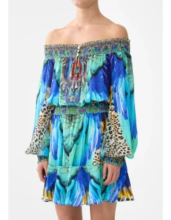 OFF SHOULDER SHORT DRESS