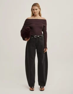 Off Shoulder Long-Sleeve Top