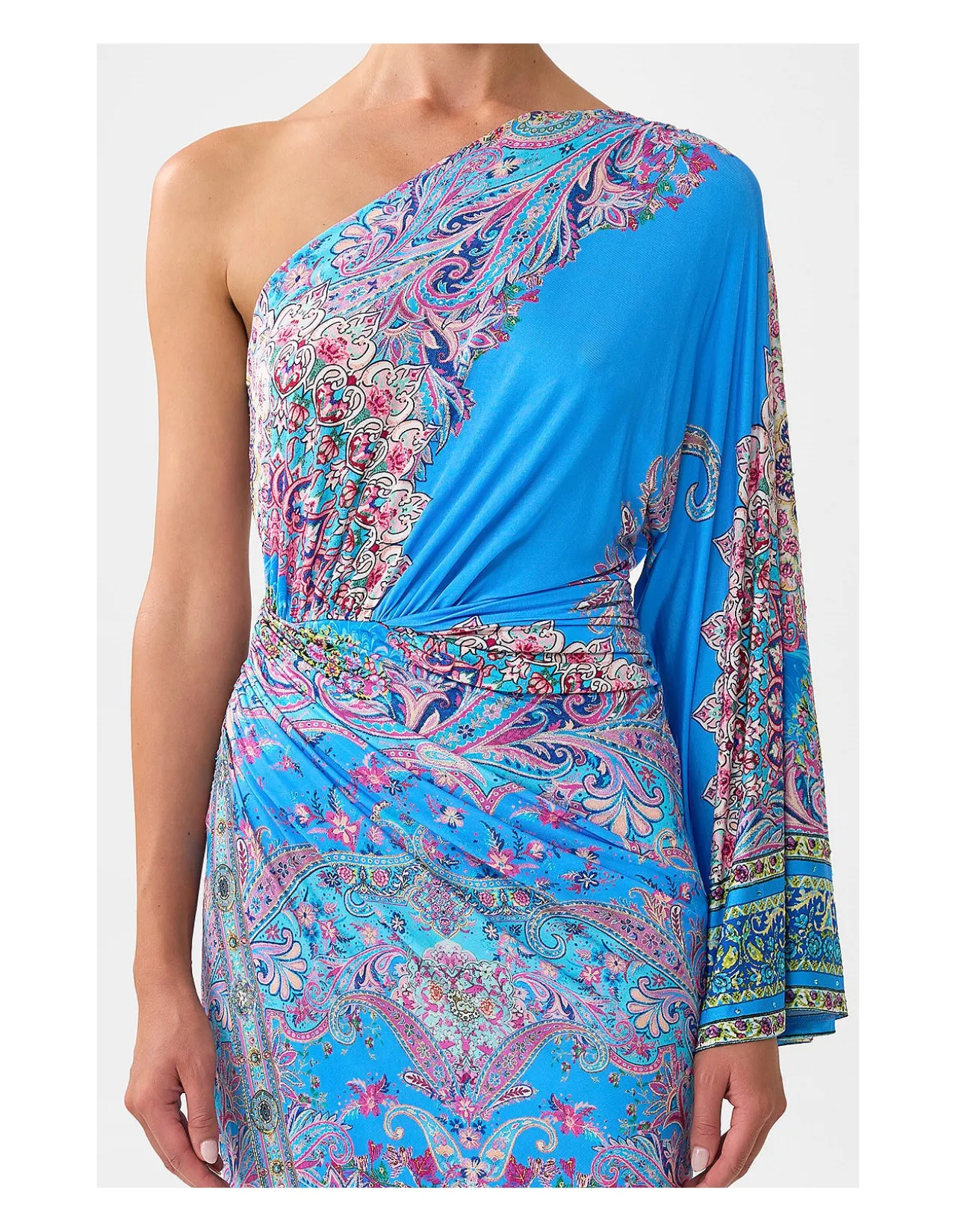 ONE SHOULDER JERSEY DRESS