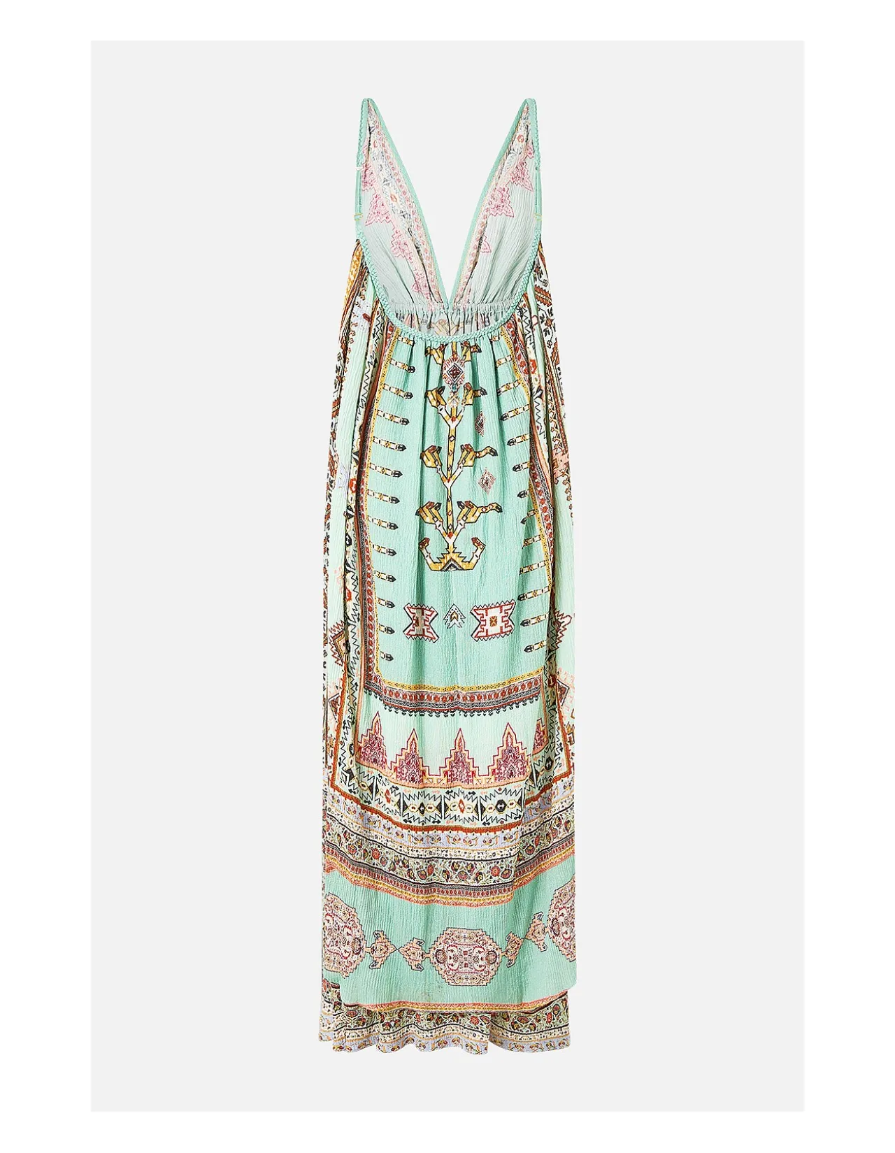 OPEN BACK LONG CAPE DRESS