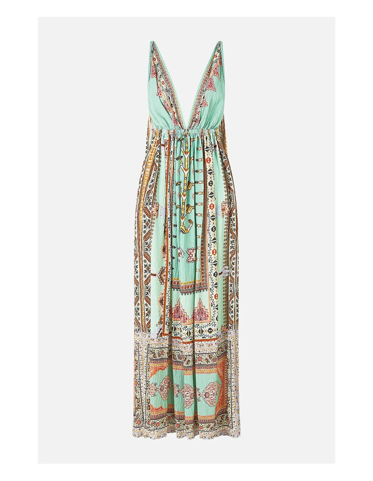OPEN BACK LONG CAPE DRESS