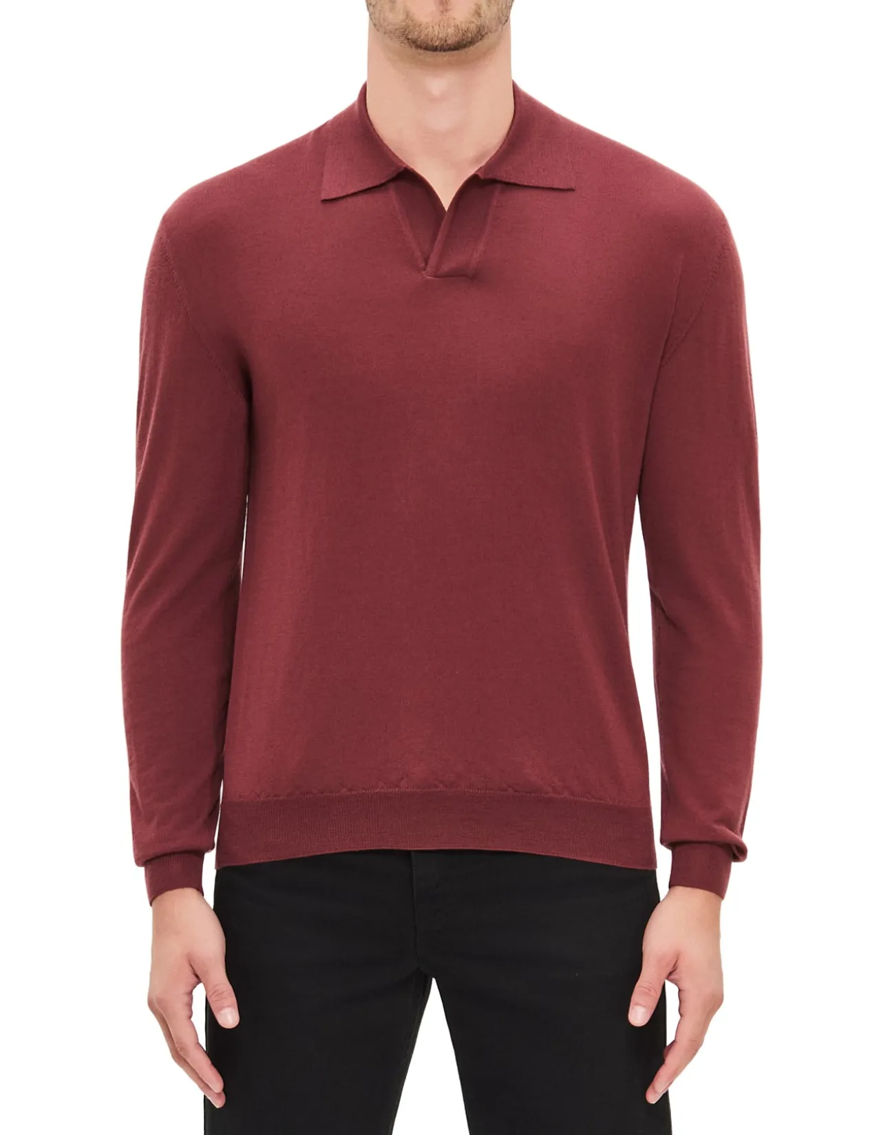 OPEN COLLAR RASATO SHIRT