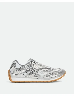 ORBIT SNEAKER IN LEATHER&TECH FABRIC