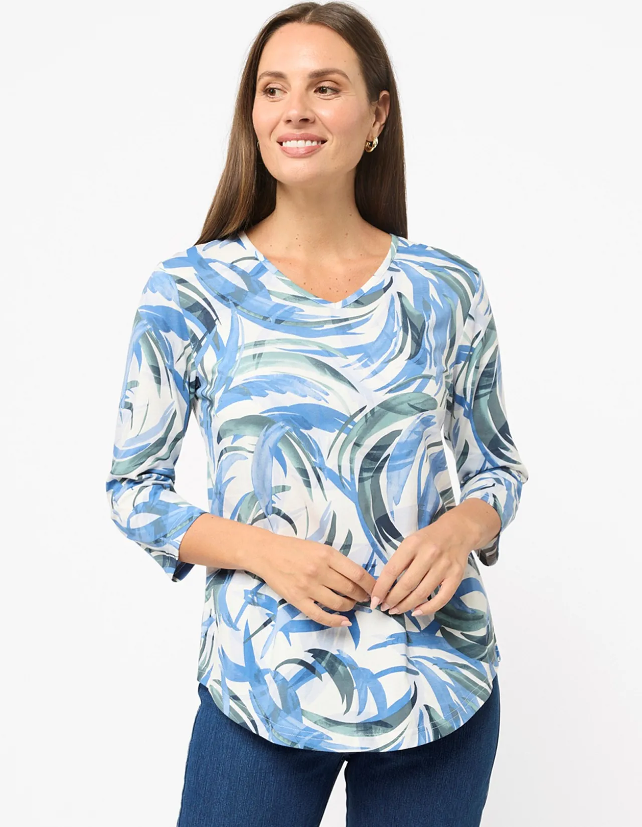 ORELLA 3/4 SLEEVE TOP