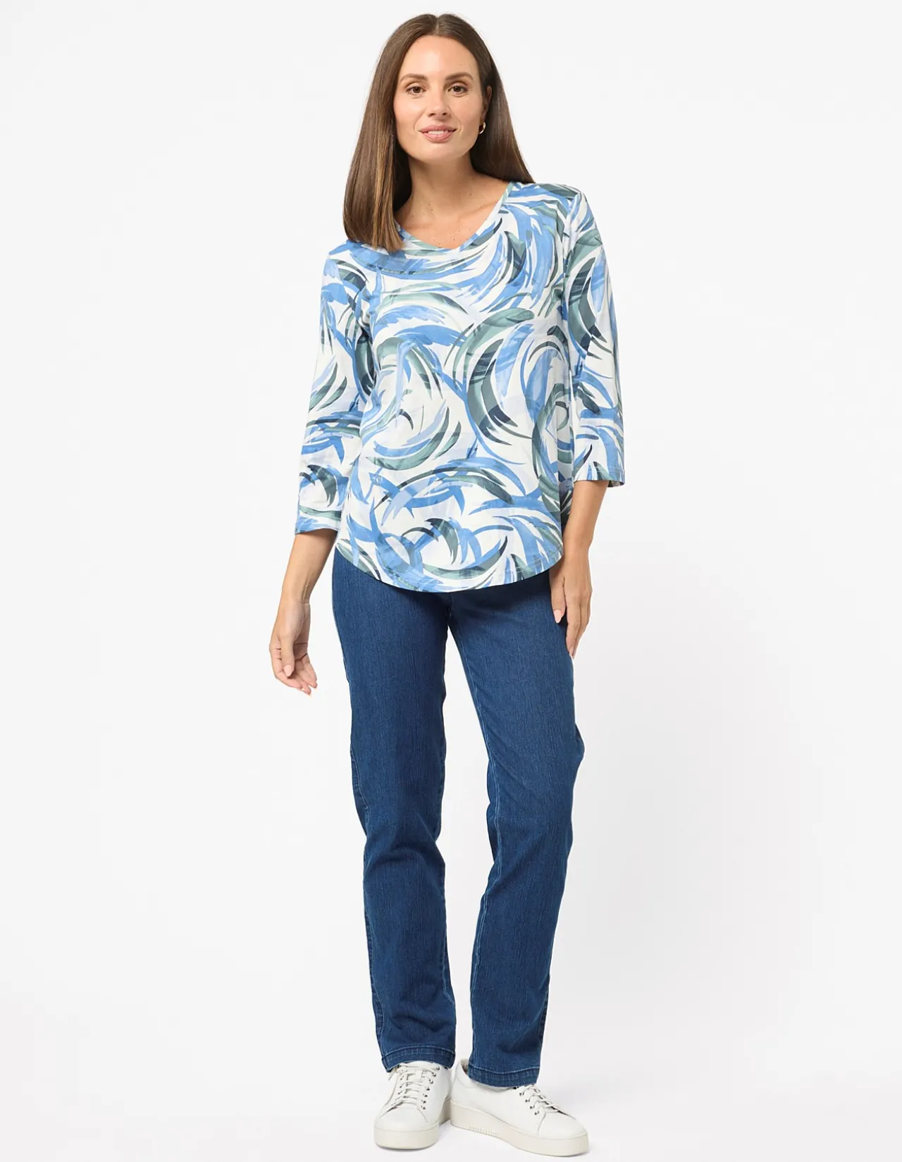 ORELLA 3/4 SLEEVE TOP