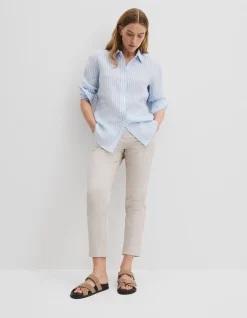 Organically Grown Linen Stripe Shirt