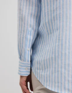 Organically Grown Linen Stripe Shirt