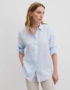 Organically Grown Linen Stripe Shirt