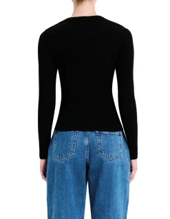 Organic Cotton Rib Long Sleeve T-shirt