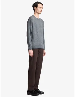 ORLANDO GREY CASHMERE BLEND CREW KNIT