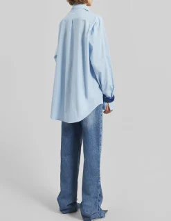 ORNELLA SIDE BUTTON-UP SHIRT