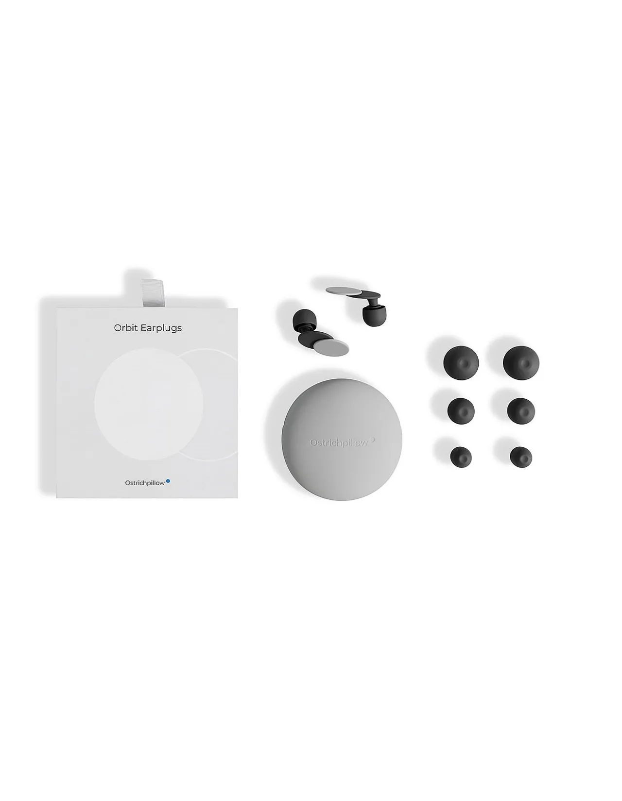 OSTRICHPILLOW ORBIT EARPLUGS MIDNIGHT GREY