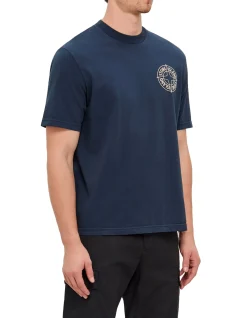Outline Compass Organic Cotton Logo T Shirt