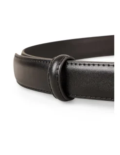 Oval Buckle Belt - Black