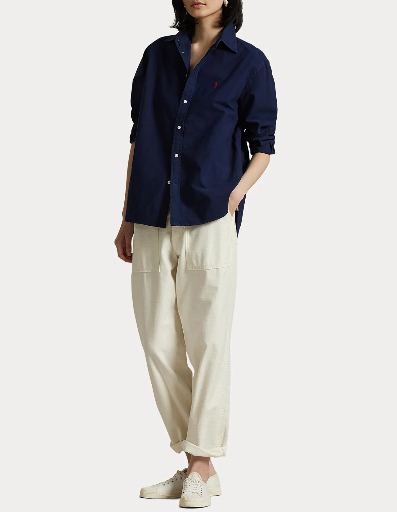 OVERSIZE FIT COTTON OXFORD SHIRT