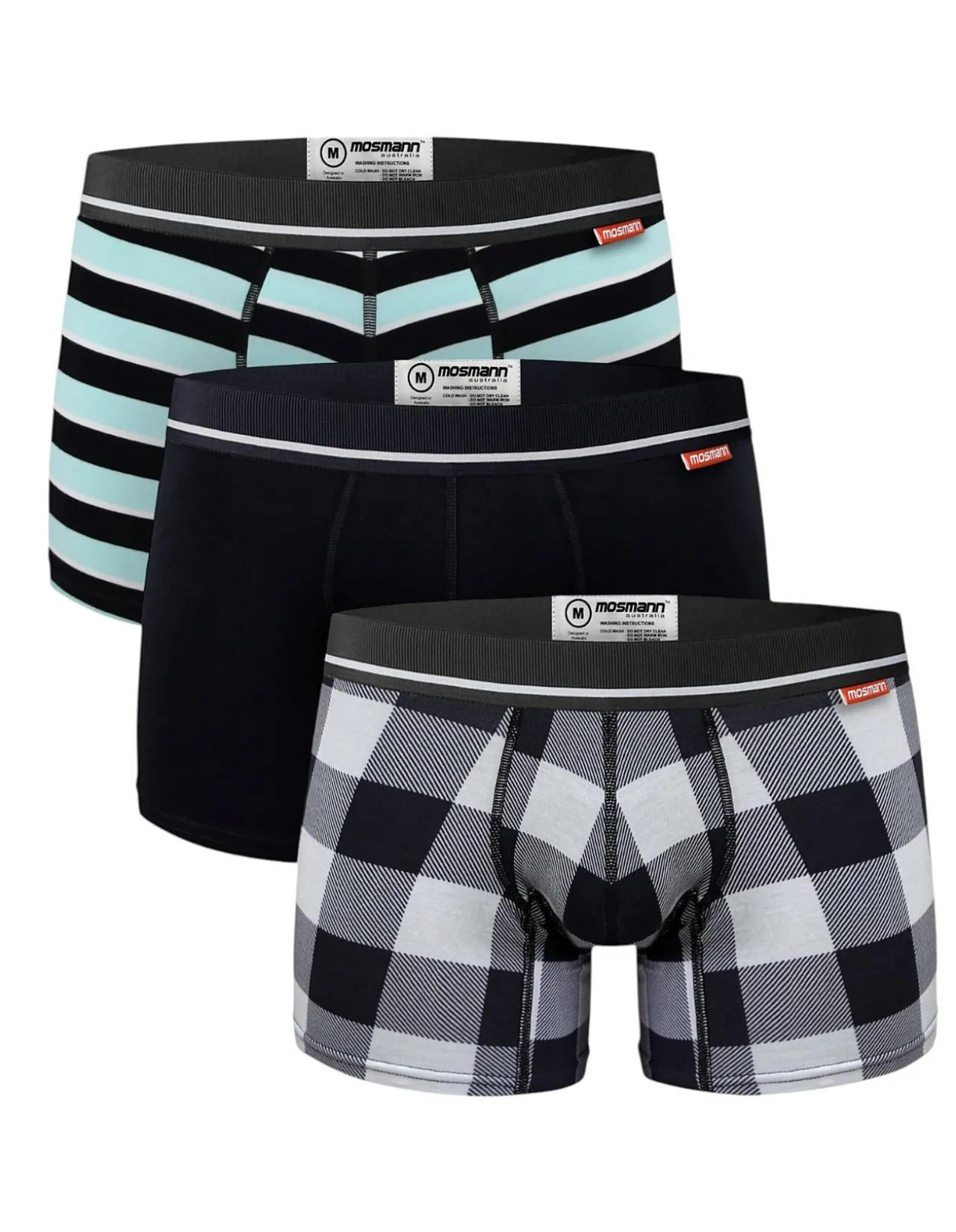 3-Pack Mens Underwear Trunk Pack