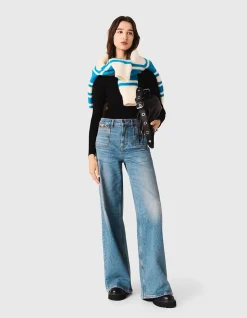Palermata High Rise Flared Denim Jeans